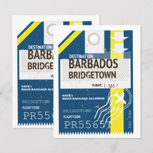 Bilhete de viagem Bridgetown Barbados