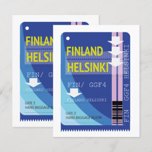 bilhete de viagem Finlândia Helsinque