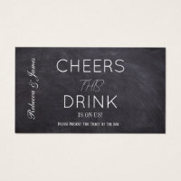 Bilhete de Voucher para Casamento Russo de Chalkbo