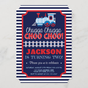 Bilhete do aniversário do trem do convite   do