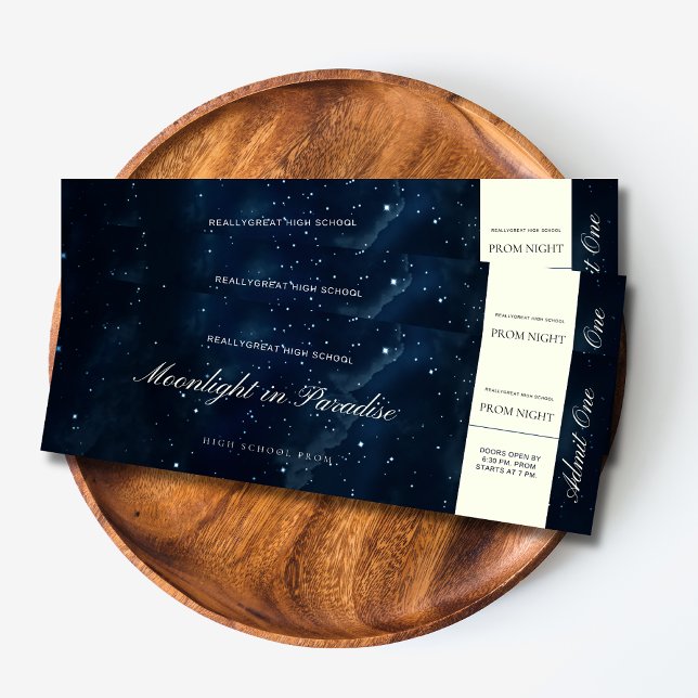 Bilhete do Baile Noturno Estrelado, Uma Noite Sob  (Criador carregado)