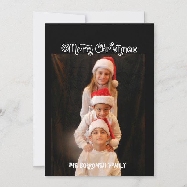 Bilhete Feliz Natal Um Cartão de Natal (Frente)