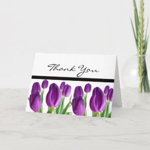 Bilhetes de Agradecimento Tulipa Roxa