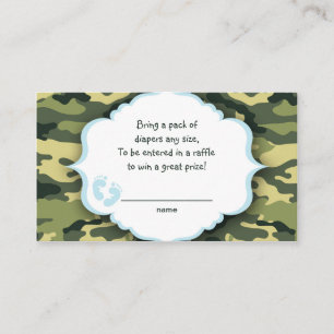 Bilhetes do raffle de Camo ou cartões azuis e