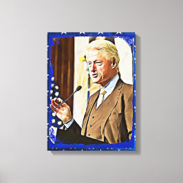 Bill Clinton 42º Presidente Keepsasaem Canvas Arte