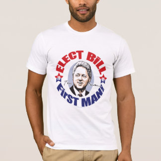 Bill Clinton para a primeira camisa do cavalheiro
