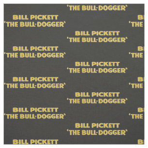 Bill Pickett Black Cowboy SteerWrestler Tecido 2