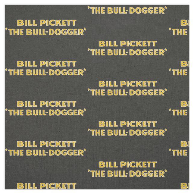 Bill Pickett Black Cowboy SteerWrestler Tecido 2 (Modelo)