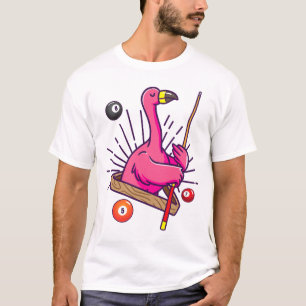 Billiard Flamingo Hustler Piscina Camisa Meninas S