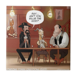 Billy The Kid? Cabra de desenho animado engraçado
