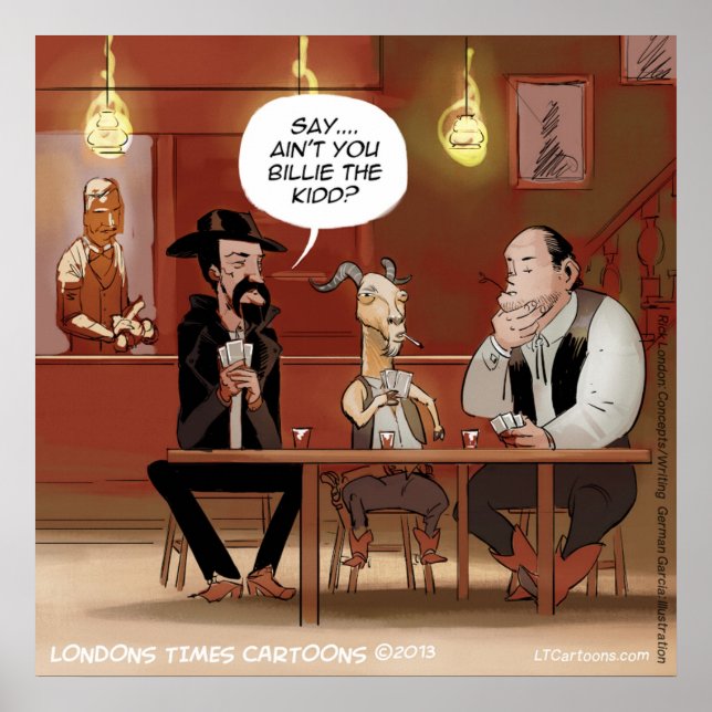 Billy The Kid? Poster de Goat Engraçado (Frente)