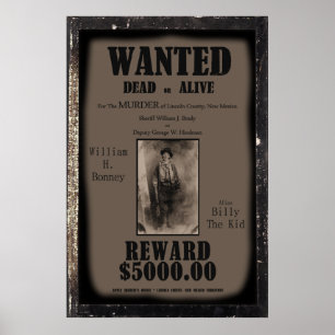 Billy The Kid queria Morto ou Poster vivo