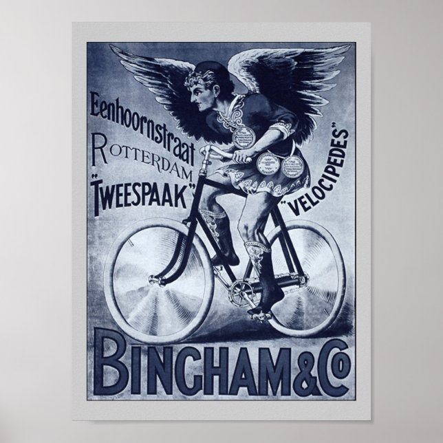 Bingham & Co. Velocipedes Vintage Bicycle Poster (Frente)