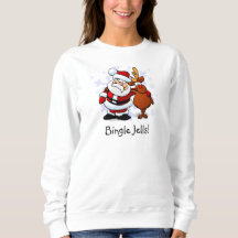 Bingle Jells Santa & Rudolph Suéter de Natal