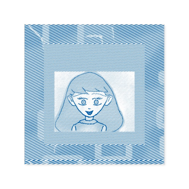 Bingo Anime - Carimbo De Borracha Autopicante (Design)