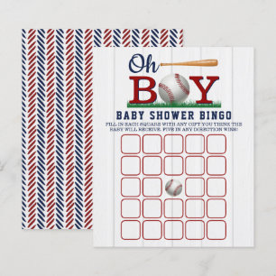 Bingo de Chá de fraldas de Beisebol Boys