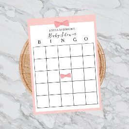 Bingo De Chá de fraldas Rosa Bastante Bonito