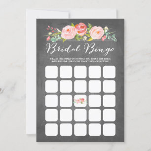 Bingo de Chuveiro de Noiva do Jardim de Rosas