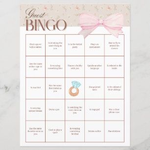 Bingo de Convidadas da Festa de Noivado