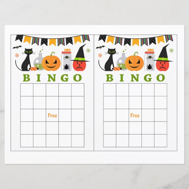 Bingo de Halloween (Frente)