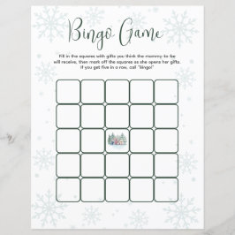 Bingo Game Winter Snow Forest Animal Chá de fralda