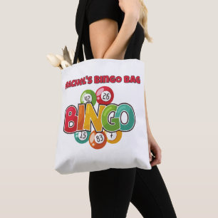Bingo Tote Bag, Bingo Bag Personalizado