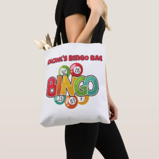 Bingo Tote Bag, Bingo Bag Personalizado