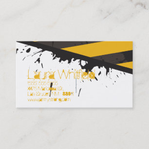 Bio cartão de visita da cena do crime da fita do