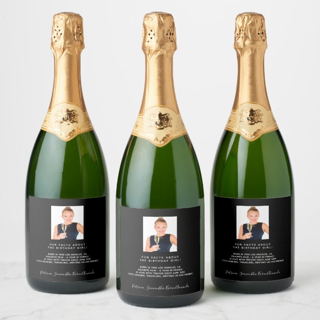 Biografia de fatos de diversão em preto-festa de a (Garrafas)