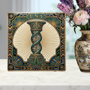 Biologia médica DNA Art Déco vintage