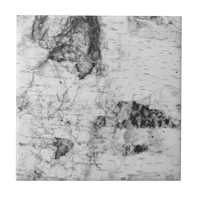 Birch bark pattern ceramic tile (Frente)