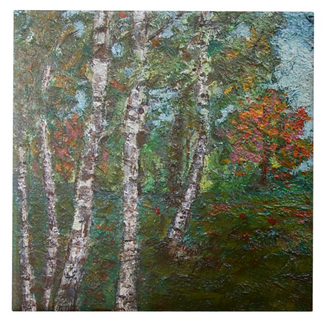 Birch Trees em uma Floresta Romena (por Kimon Logh (Frente)