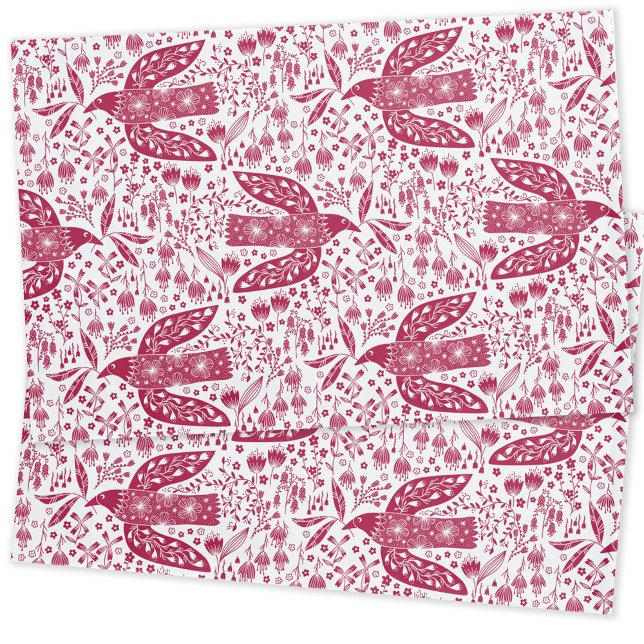 Bird Art Red (Red Dove Bird pillowcase)