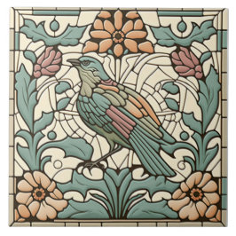 Bird azulejo Art Nouveau