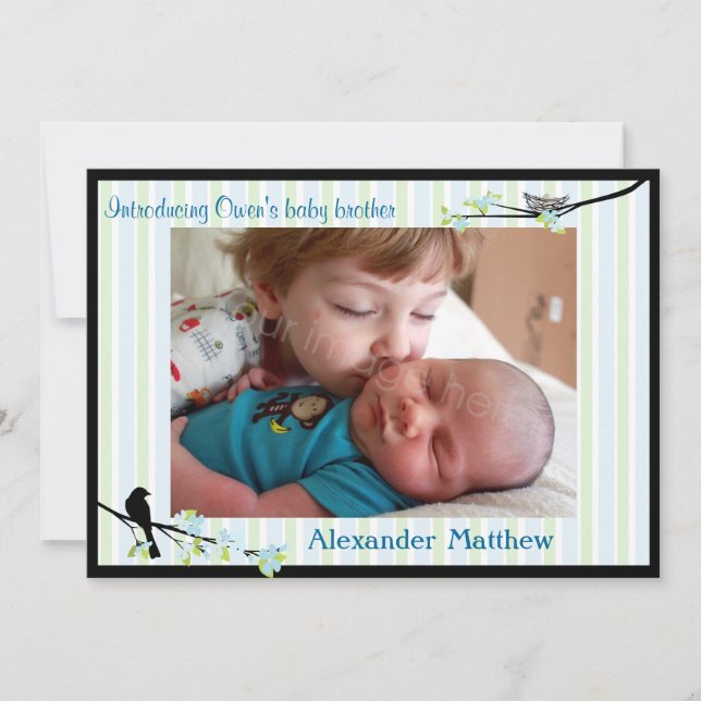 Bird e Blossomo Foto de Blues de Anúncio de Nascim (Frente)