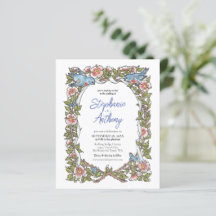 Bird Floral Border Wedding Orçamento