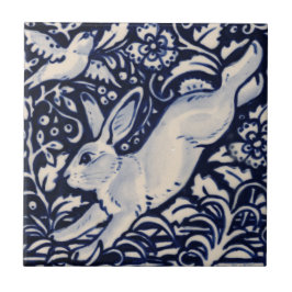 Bird Floral Chinoiserie Cobalt
