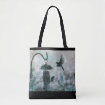 Bird Nature Misteriosa Turquesa Tote Bag