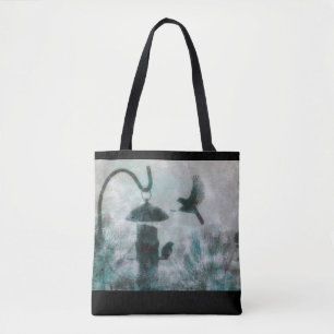 Bird Nature Misteriosa Turquesa Tote Bag