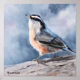 Bird Nuthatch Fine Art Impressão
