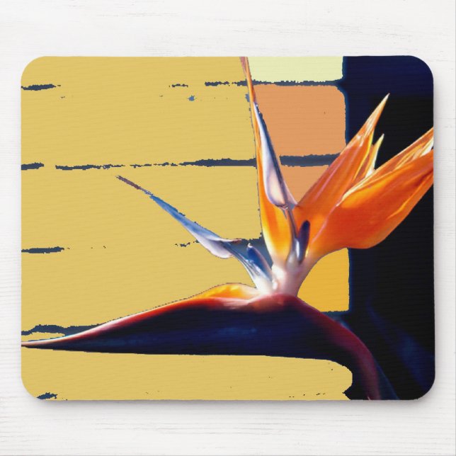 Bird-of-Paradise Tropic Flower Mousepad (Frente)