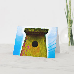 Birdhouse / Art, cartão