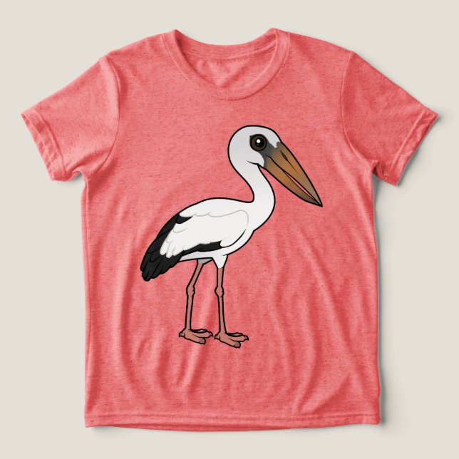 Birdorable Asian Openbill (Design frontal)