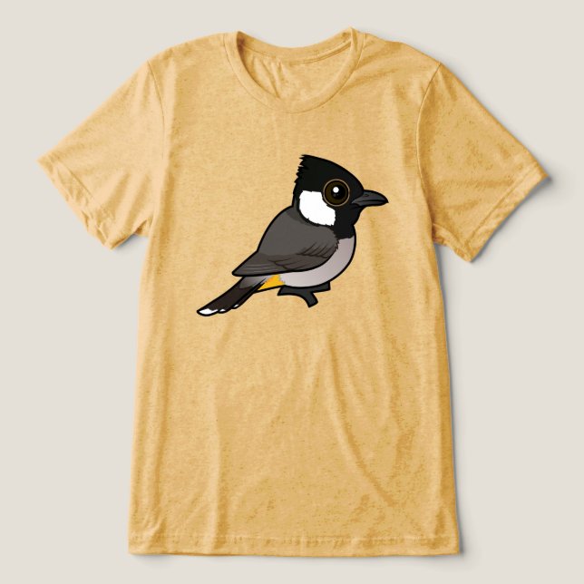 Birdorable White-eared Bulbul (Design frontal)