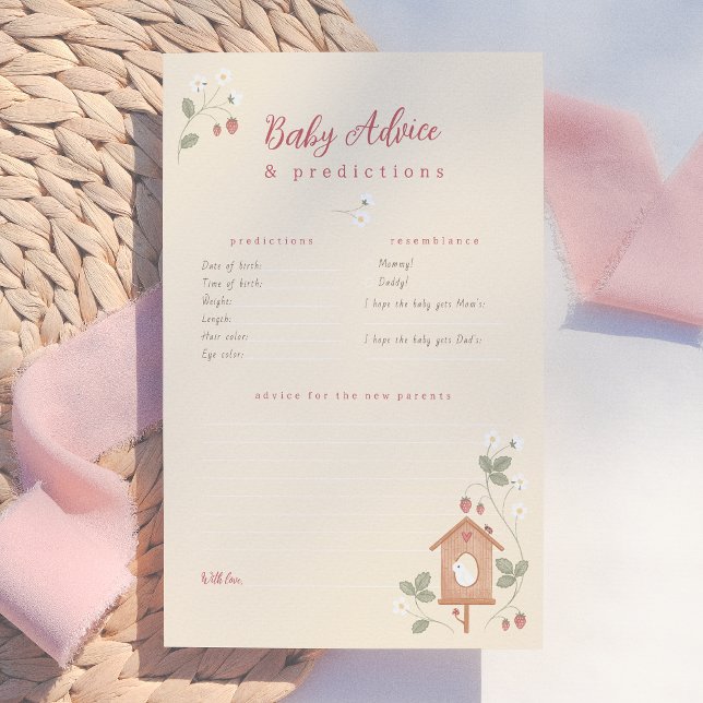 Birds & Berries Baby Predictions & Advice Game (Criador carregado)