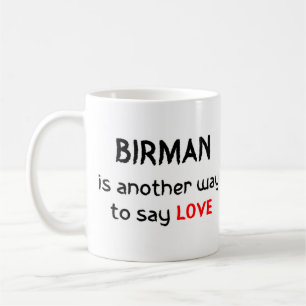 birman ama caneca de café
