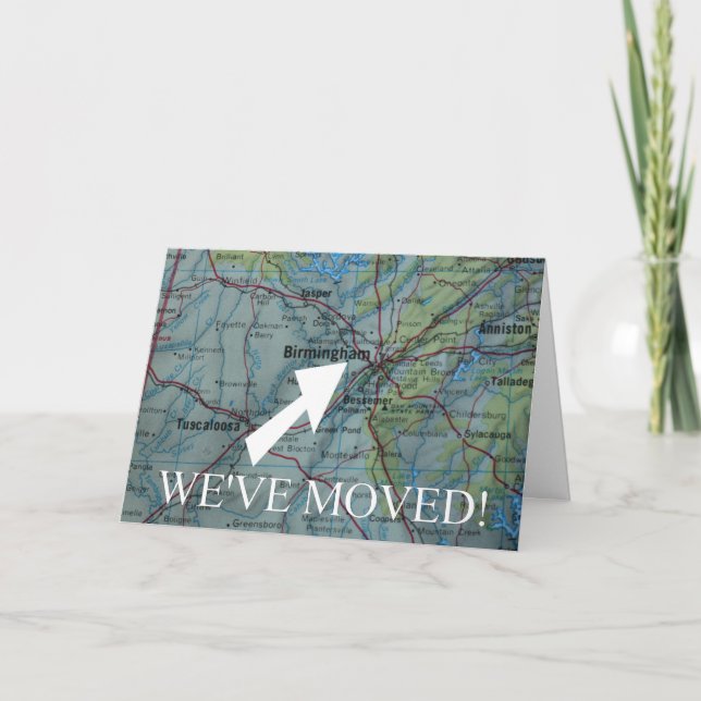 Birmingham Nós Mudamos o anúncio do endereço (Frente)