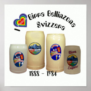 Birra Bellinzona Svizzera poster