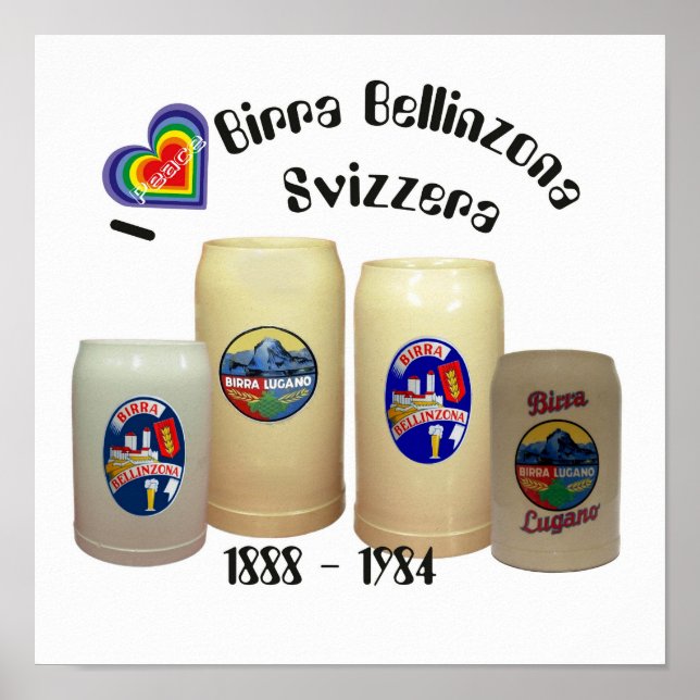 Birra Bellinzona Svizzera Poster (Frente)