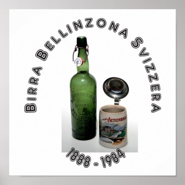 Birra Bellinzona Svizzera Poster (Frente)